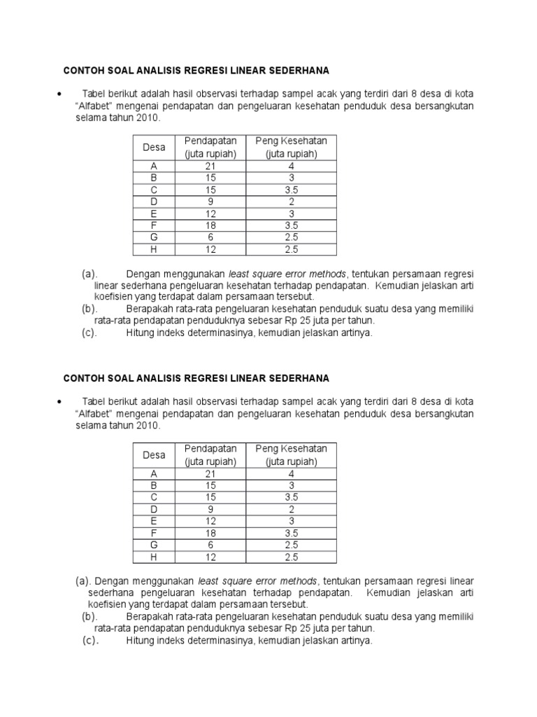 Detail Contoh Persamaan Regresi Nomer 22