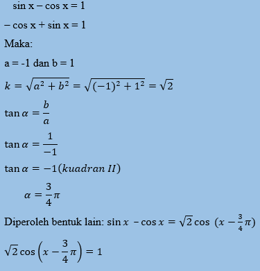 Detail Contoh Persamaan Trigonometri Nomer 37