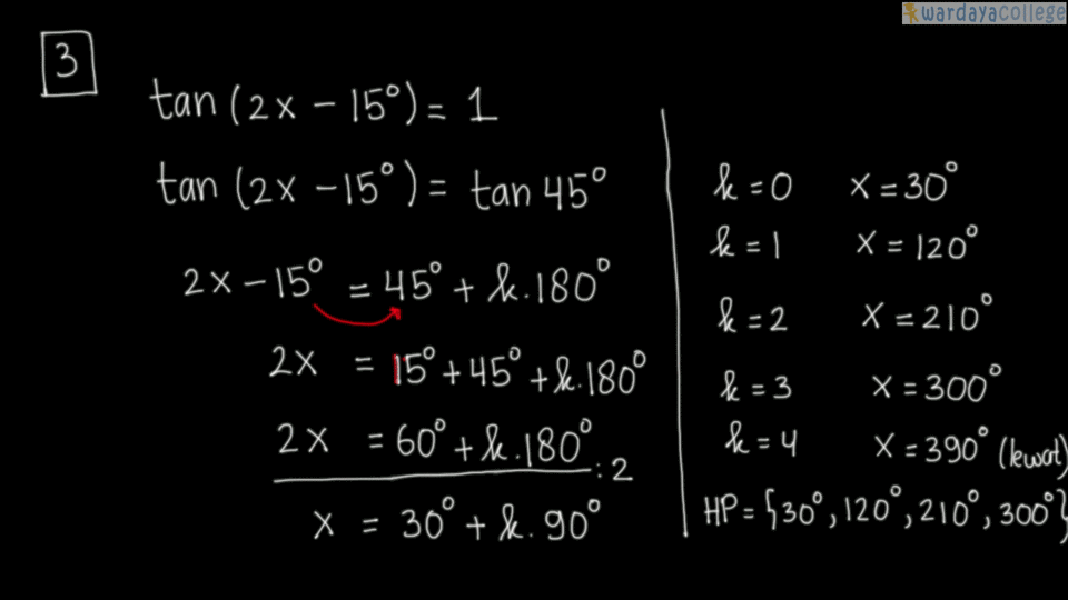 Detail Contoh Persamaan Trigonometri Nomer 44