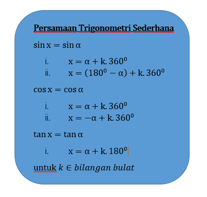 Detail Contoh Persamaan Trigonometri Nomer 55