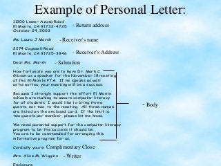 Detail Contoh Personal Letter Dan Strukturnya Nomer 24