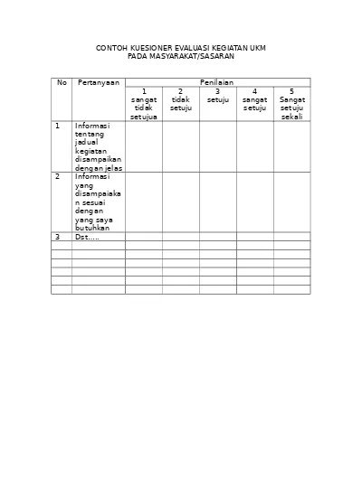 Detail Contoh Pertanyaan Kuesioner Nomer 42