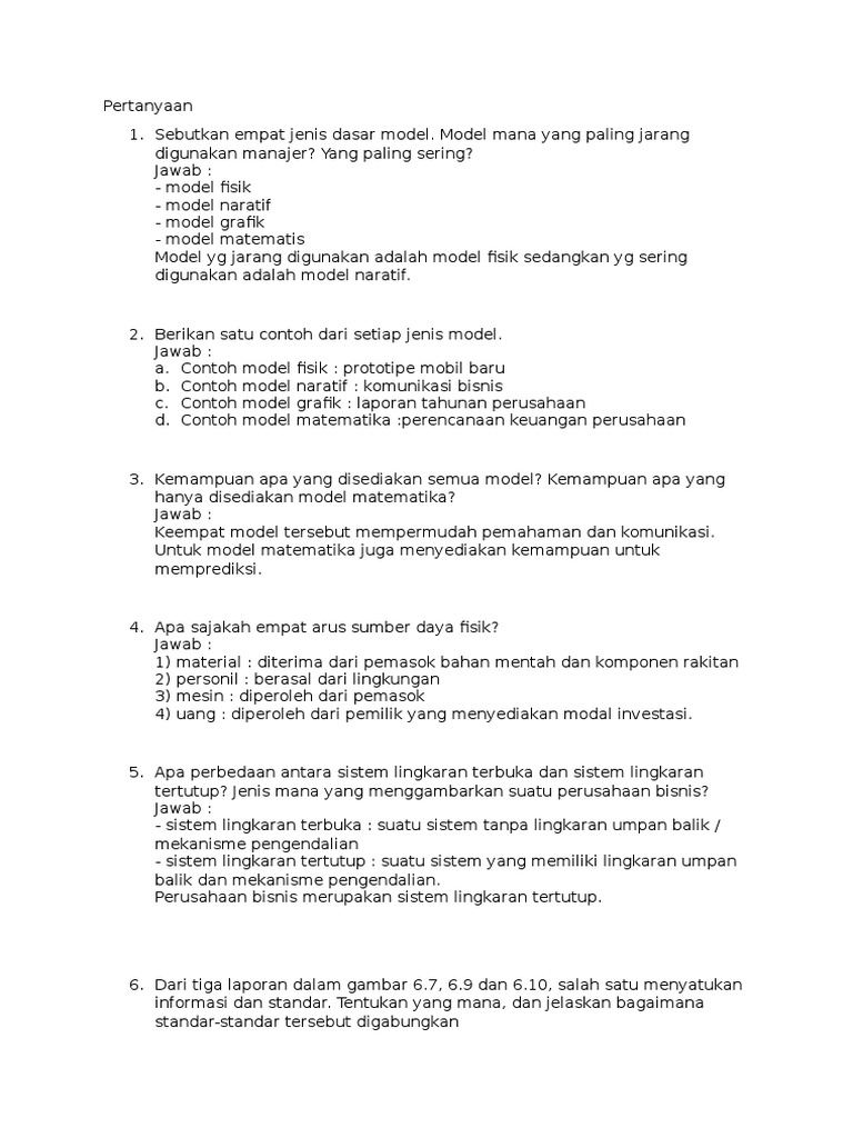 Detail Contoh Pertanyaan Umum Nomer 19