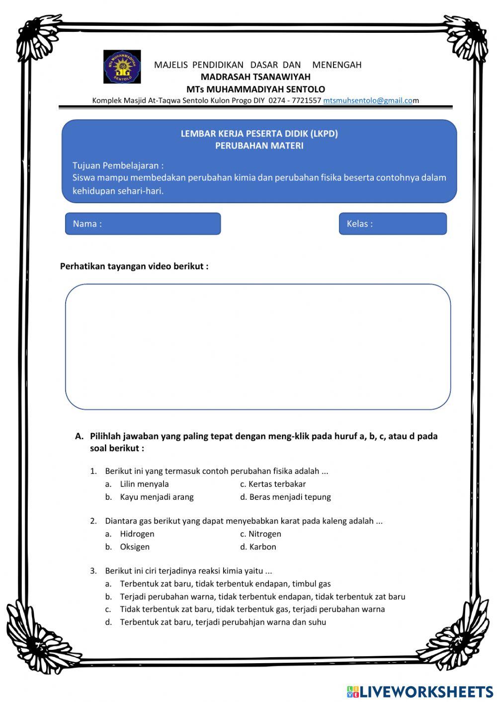 Detail Contoh Perubahan Materi Nomer 53