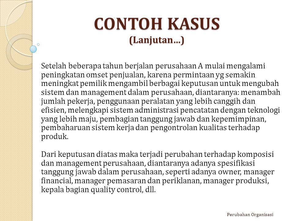 Contoh Perubahan Organisasi - 54+ Koleksi Gambar