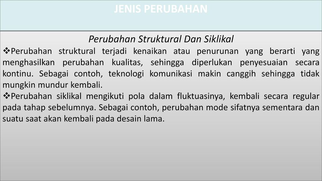 Detail Contoh Perubahan Struktural Nomer 13