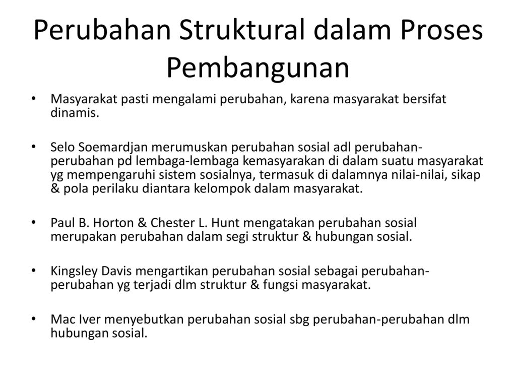 Detail Contoh Perubahan Struktural Nomer 5