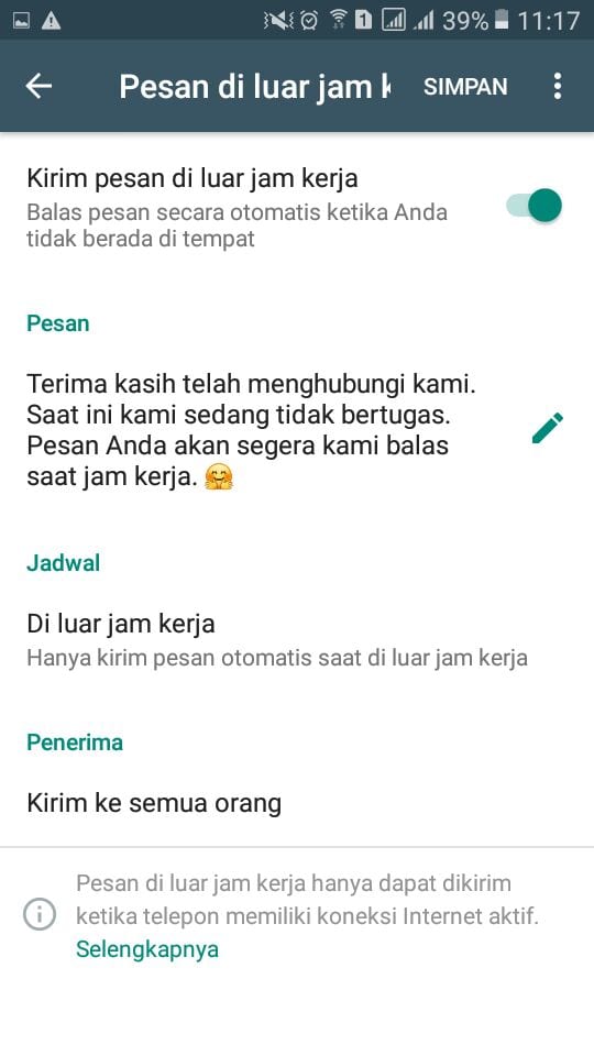 Detail Contoh Pesan Otomatis Wa Bisnis Nomer 11