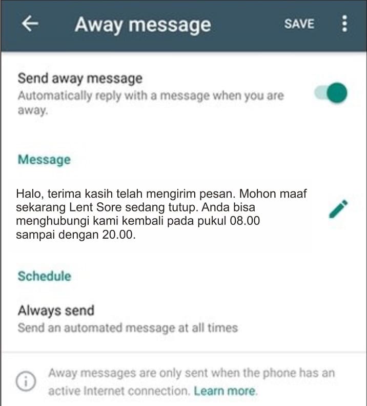 Detail Contoh Pesan Otomatis Wa Bisnis Nomer 20