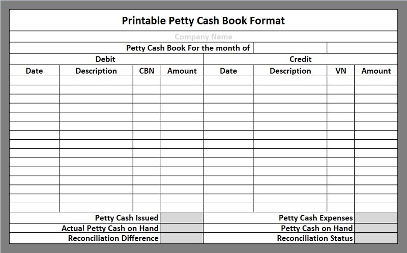 Detail Contoh Petty Cash Nomer 18