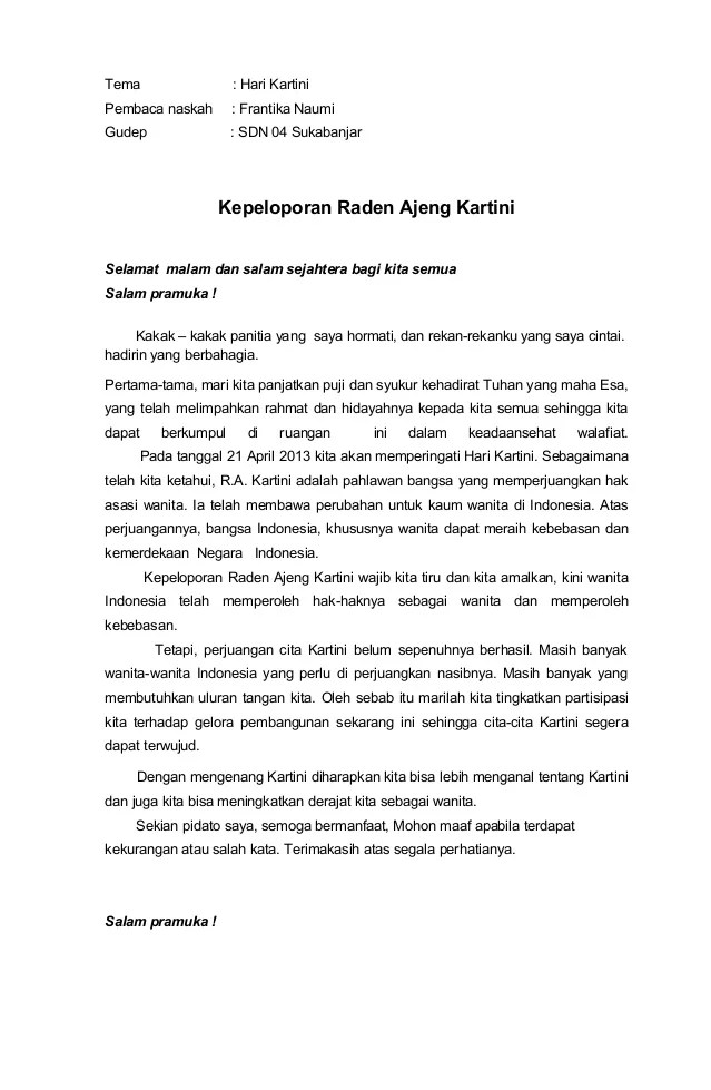 Detail Contoh Pidato 17 Agustus Sekolah Dasar Singkat Nomer 9