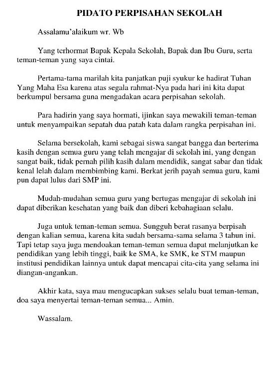 Contoh Pidato Brainly - KibrisPDR