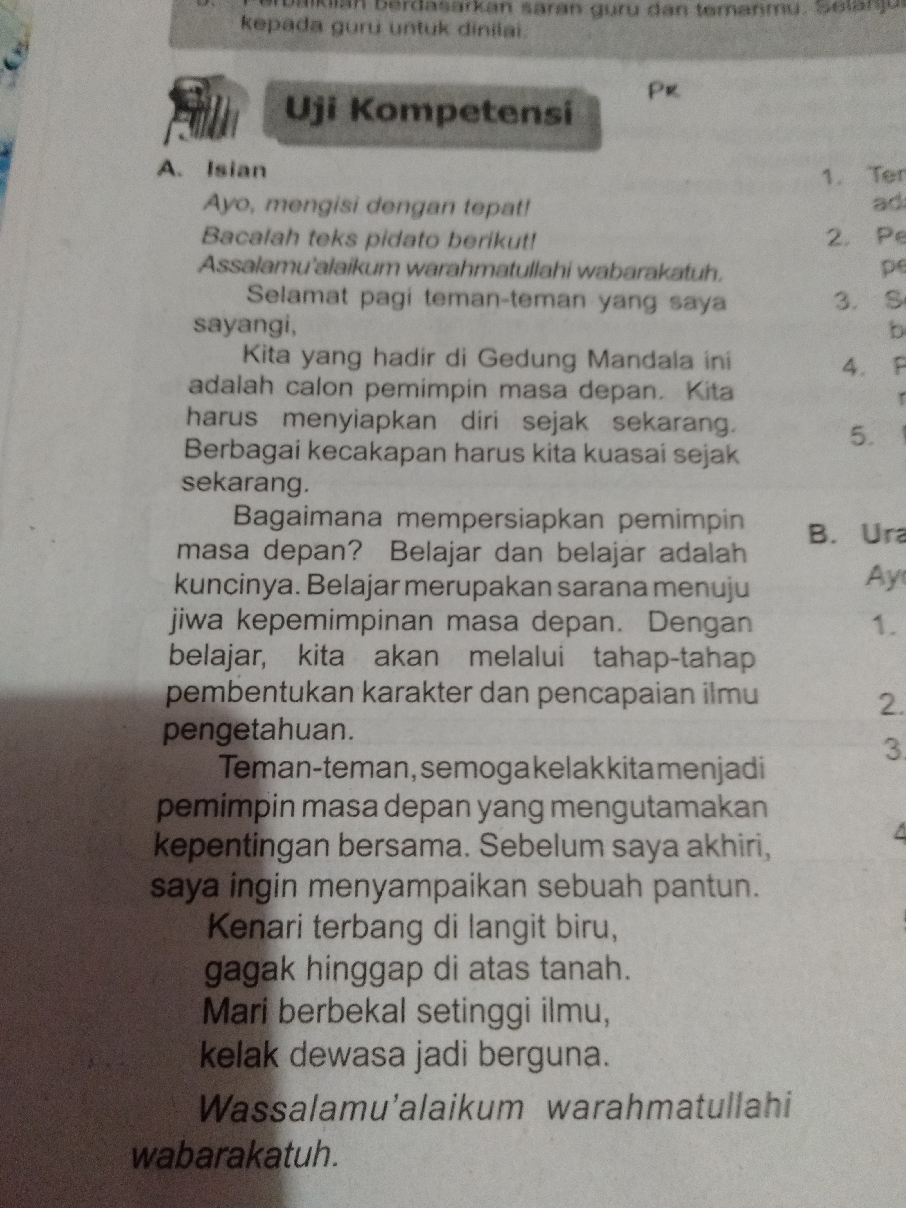 Detail Contoh Pidato Brainly Nomer 51