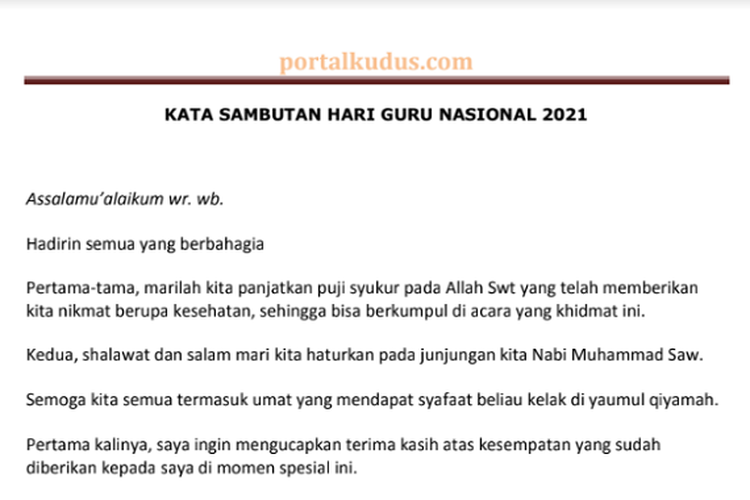 Detail Contoh Pidato Hari Guru Nomer 17