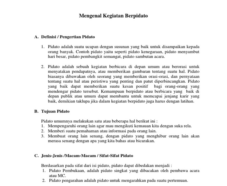 Detail Contoh Pidato Kenegaraan Nomer 45