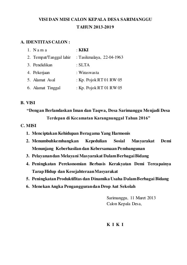 Detail Contoh Pidato Kepala Dusun Nomer 52