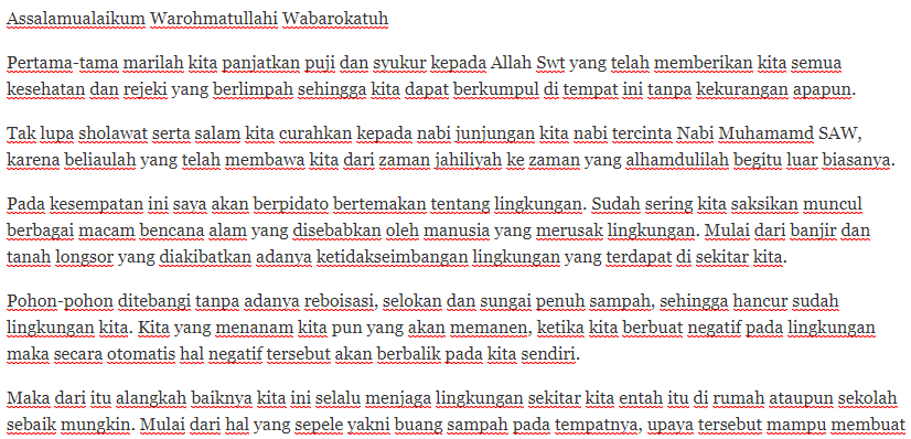 Detail Contoh Pidato Lingkungan Hidup Nomer 17