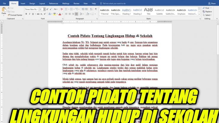 Detail Contoh Pidato Lingkungan Hidup Nomer 22