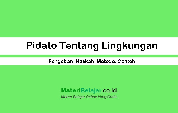 Detail Contoh Pidato Lingkungan Hidup Nomer 57