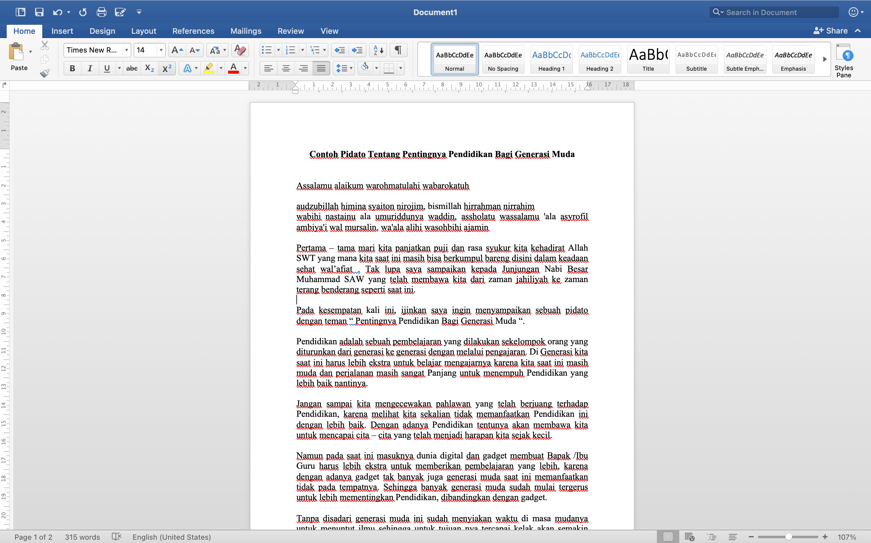Detail Contoh Pidato Pendidikan Nomer 46