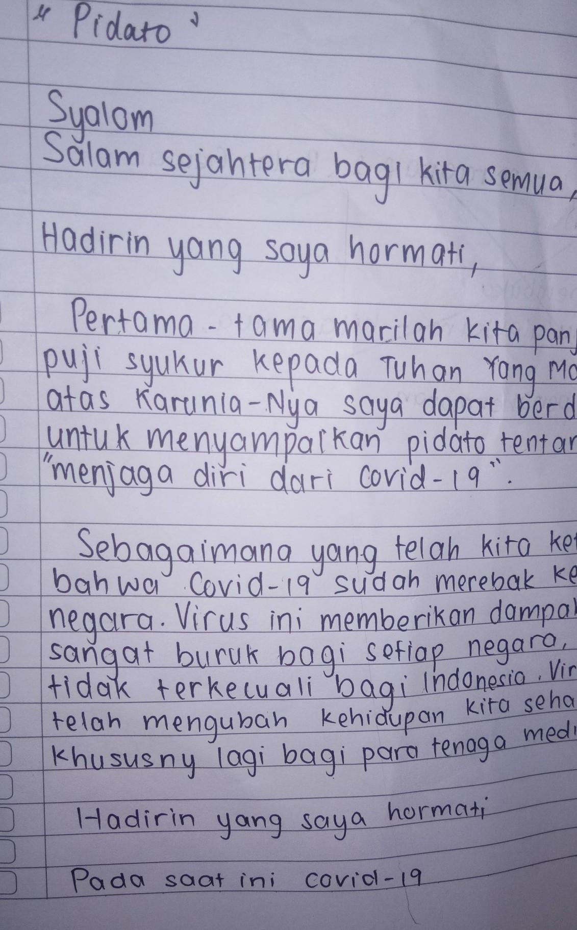 Detail Contoh Pidato Singkat Tentang Covid 19 Nomer 40