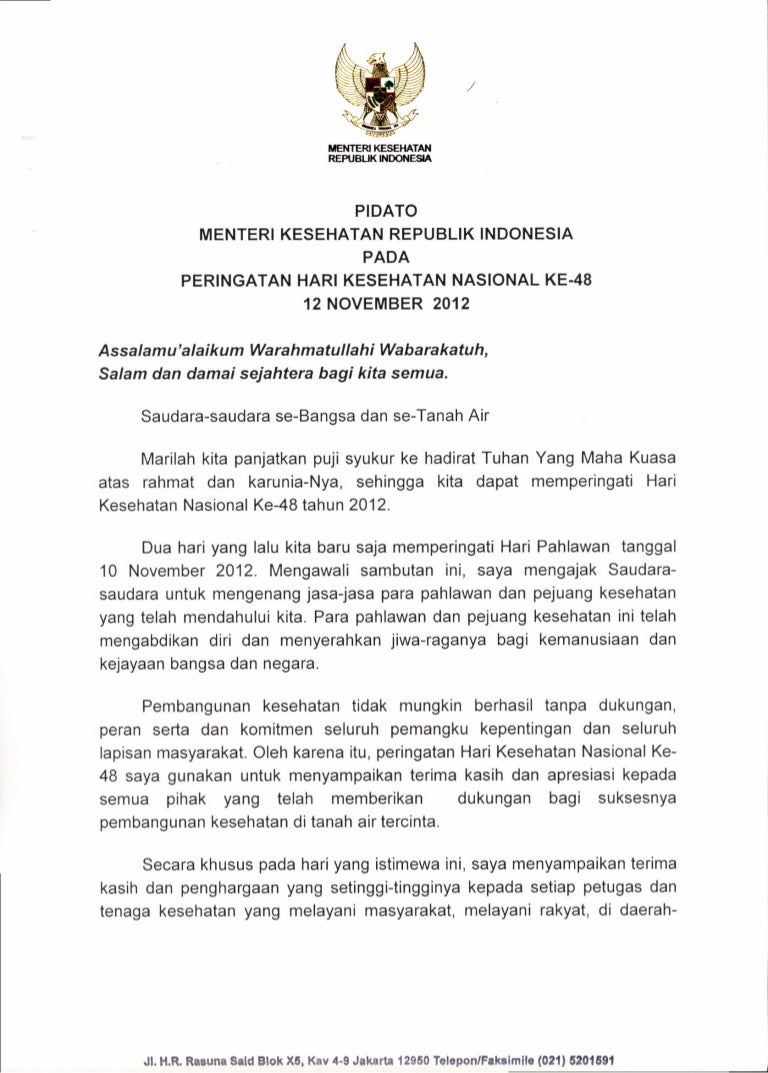 Detail Contoh Pidato Tema Kesehatan Nomer 6