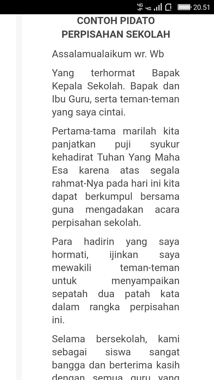 Detail Contoh Pidato Tentang Perpisahan Sekolah Nomer 35