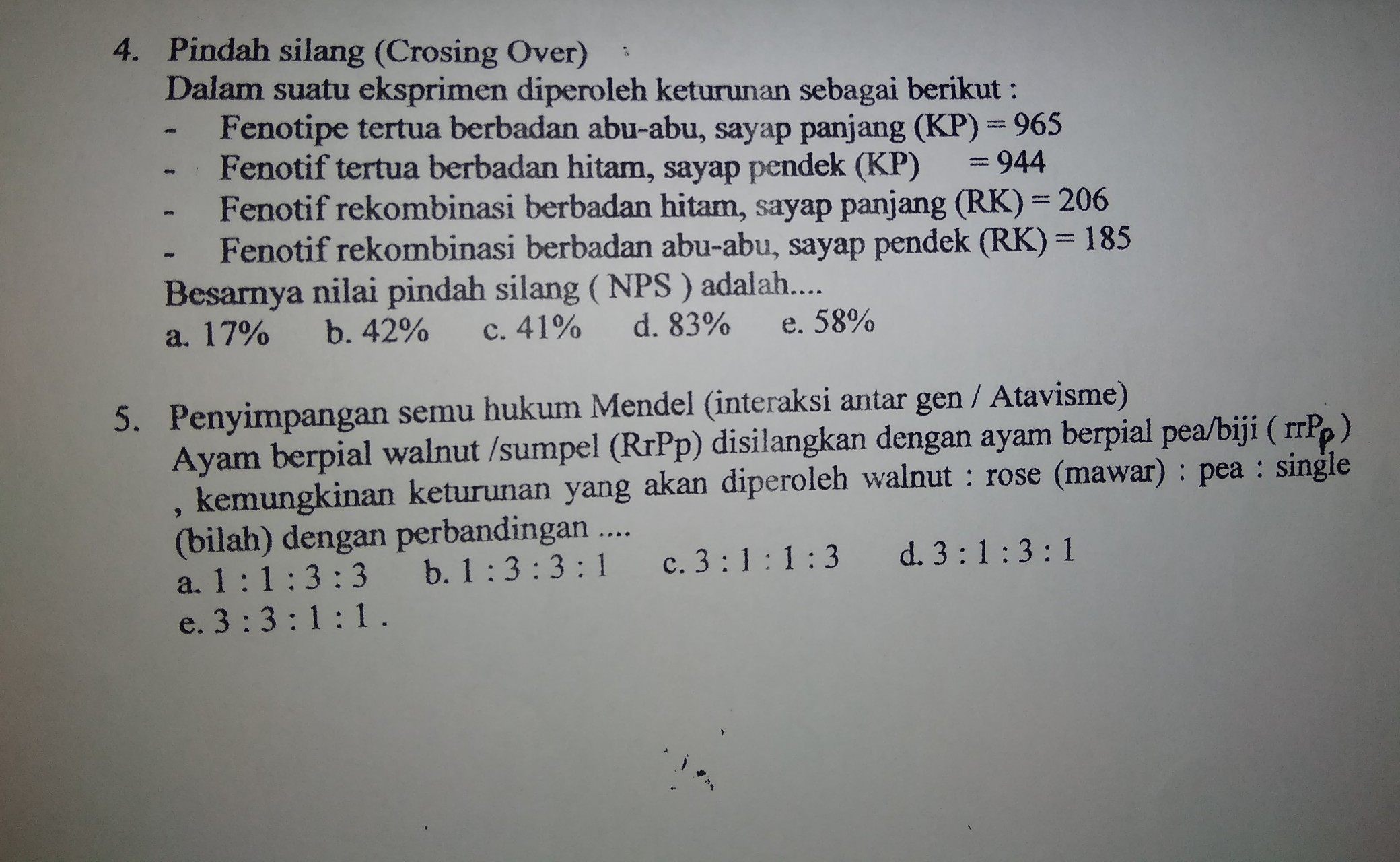 Detail Contoh Pindah Silang Nomer 47