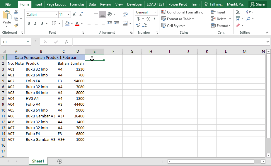 Detail Contoh Pivot Table Nomer 11