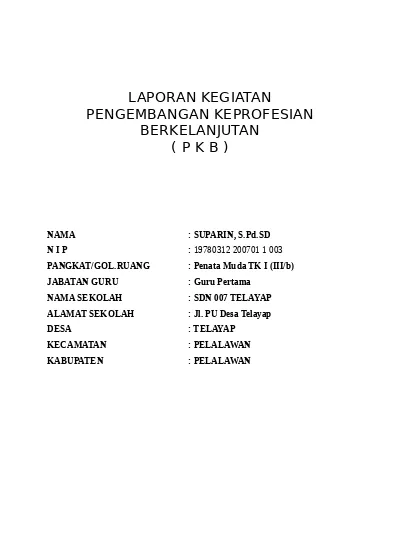 Detail Contoh Pkb Guru Nomer 43