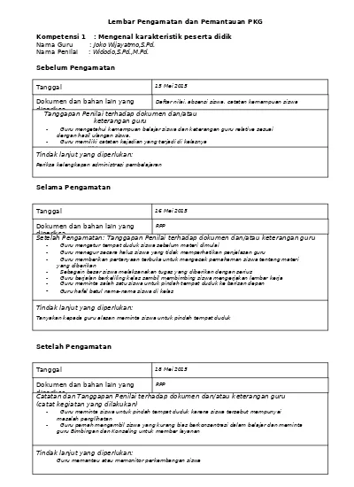 Detail Contoh Pkg Guru Yang Sudah Diisi Nomer 15