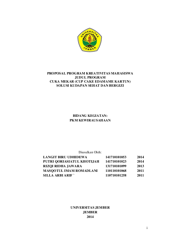 Detail Contoh Pkm Kewirausahaan Makanan Nomer 3