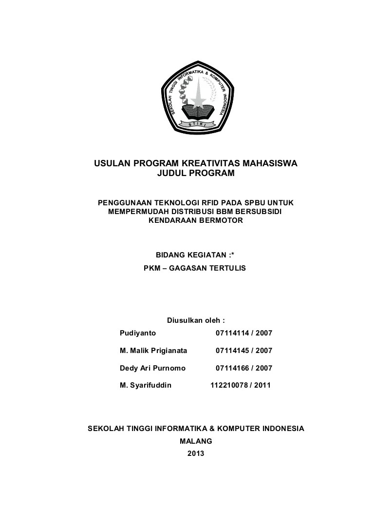 Detail Contoh Pkm Teknologi Sederhana Nomer 4