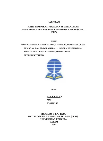 Detail Contoh Pkp Ut Nomer 52