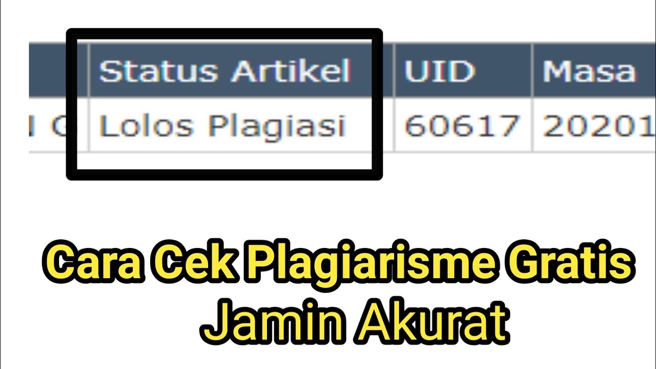 Detail Contoh Plagiarisme Dalam Karya Ilmiah Nomer 40