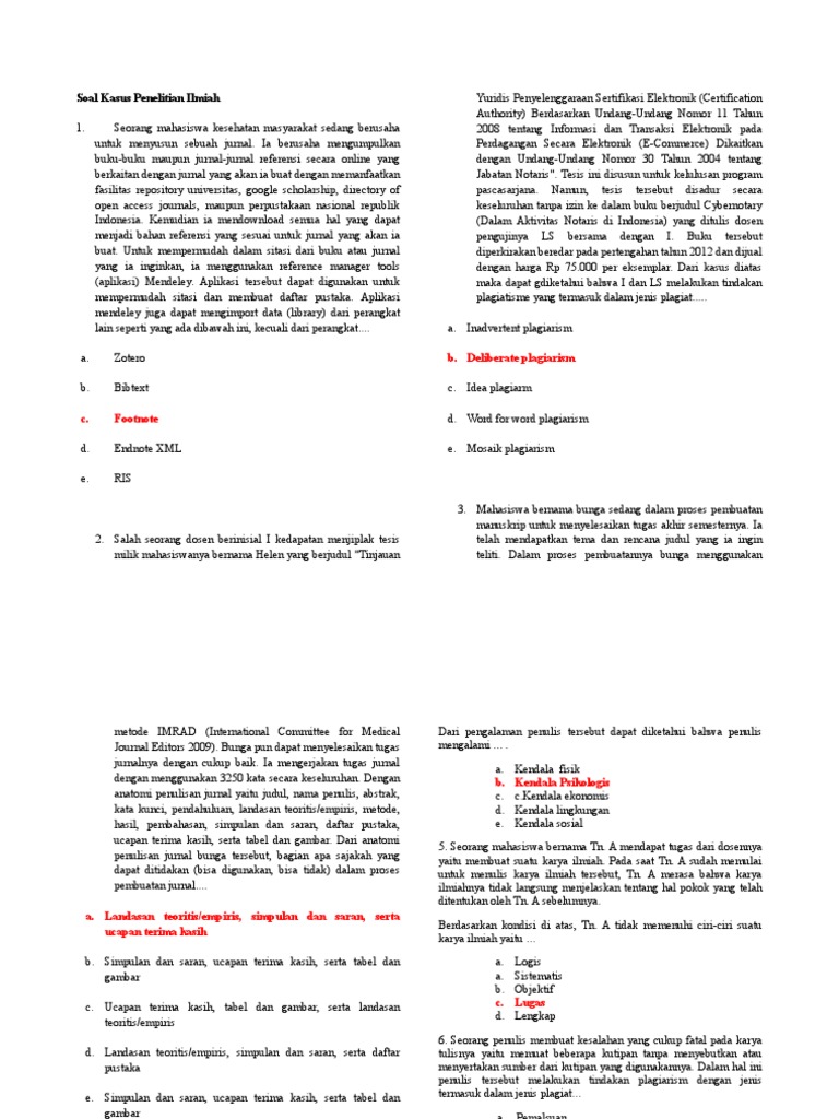 Detail Contoh Plagiarisme Dalam Karya Ilmiah Nomer 43