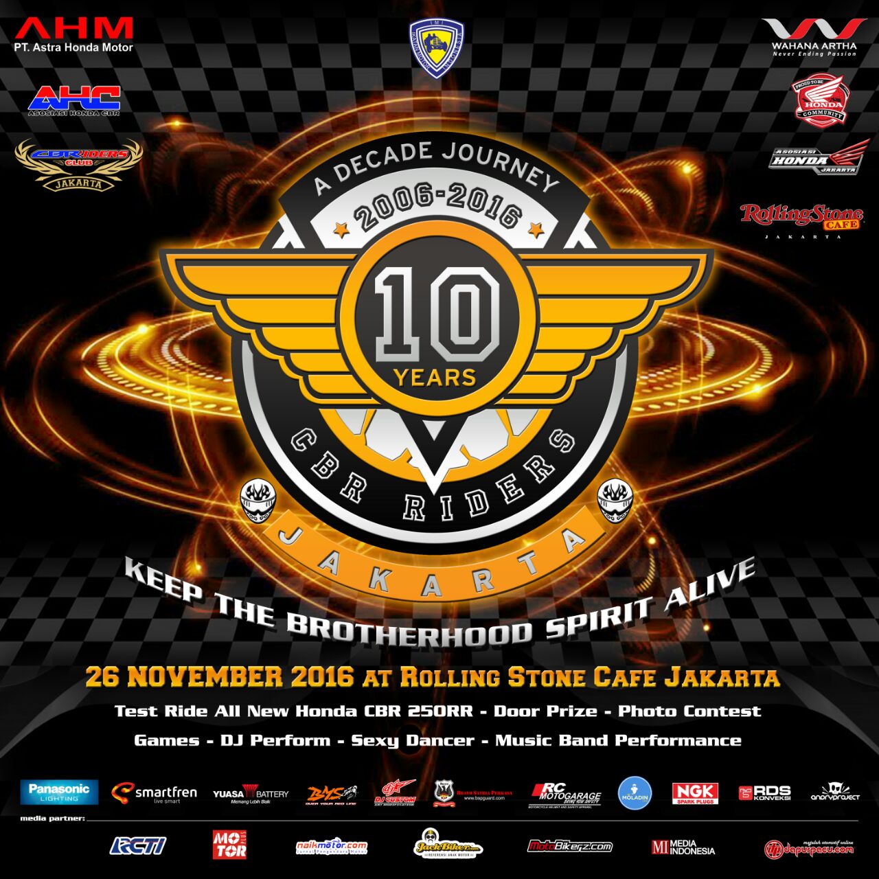 Detail Contoh Plakat Ucapan Anniversary Club Motor Nomer 33