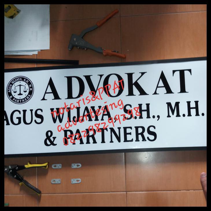 Detail Contoh Plang Kantor Advokat Nomer 23