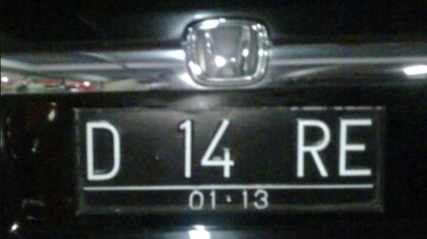 Detail Contoh Plat Nomor Cantik Nomer 5