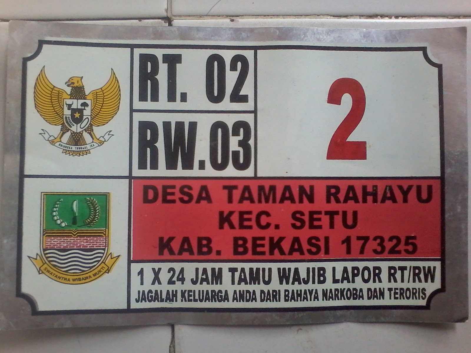 Detail Contoh Plat Nomor Rumah Nomer 24