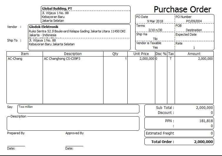 Detail Contoh Po Perusahaan Nomer 15