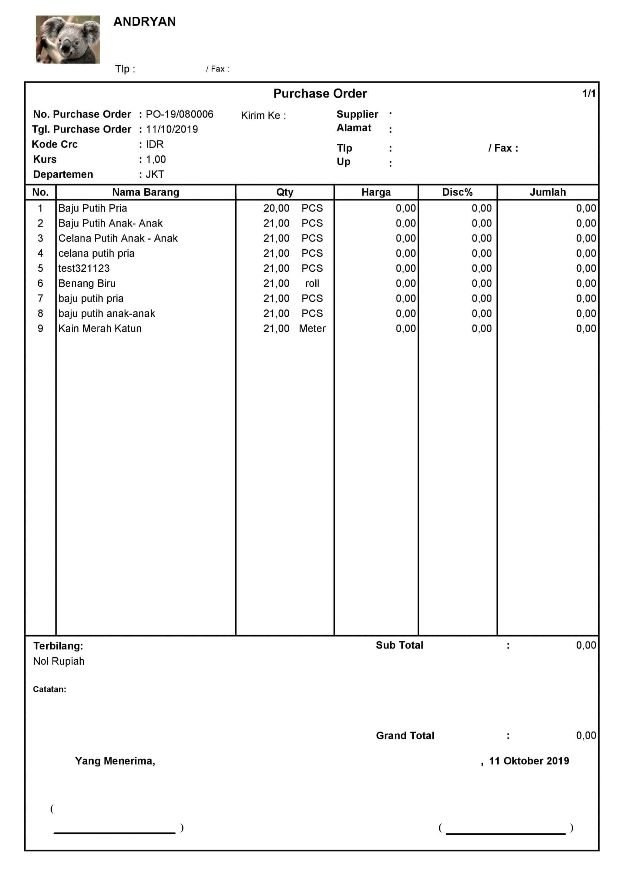 Detail Contoh Po Perusahaan Nomer 27