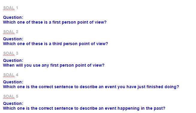 Detail Contoh Point Of View Nomer 52