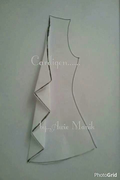 Detail Contoh Pola Cardigan Nomer 13