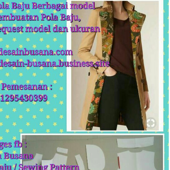 Detail Contoh Pola Cardigan Nomer 18