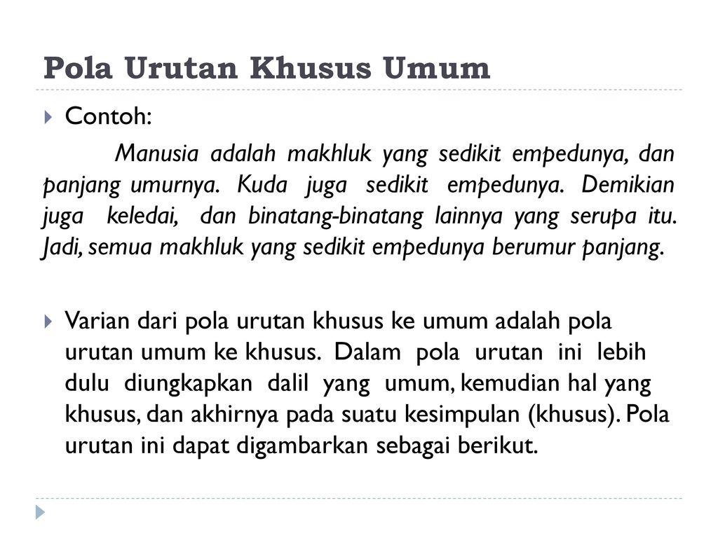 Detail Contoh Pola Umum Khusus Nomer 3