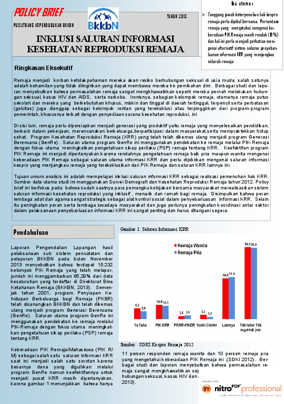 Detail Contoh Policy Brief Kesehatan Nomer 12