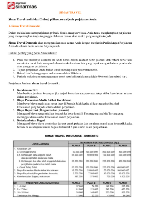 Detail Contoh Polis Asuransi Jiwa Nomer 2