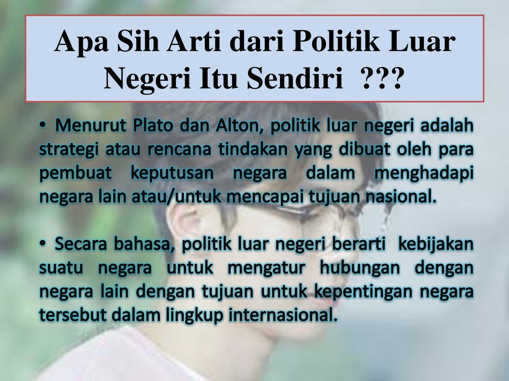 Detail Contoh Politik Luar Negeri Nomer 27