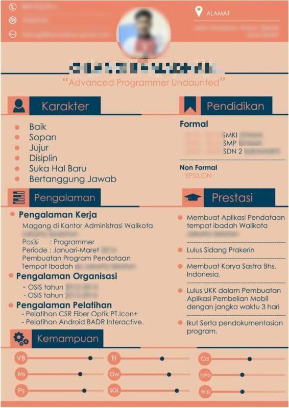 Detail Contoh Portofolio Beasiswa Nomer 2